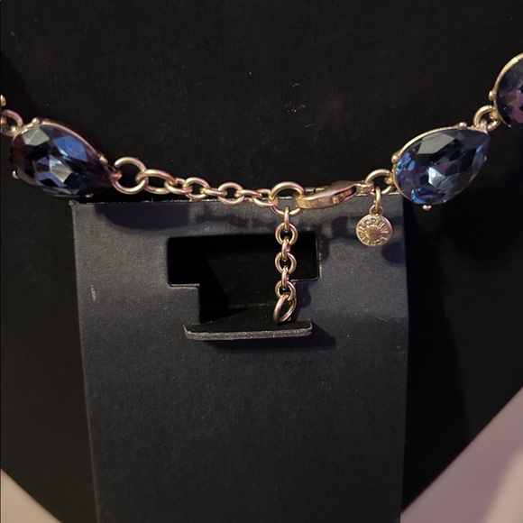 Elegant J.Crew Blue Gemstone Necklace - Picture 3 of 5